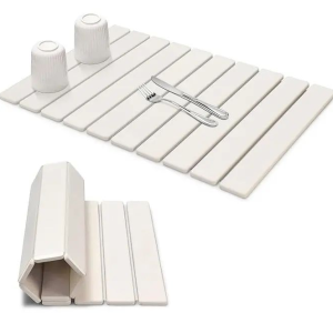 large collapsible stone dish drying mat – quick dry & eco friendly