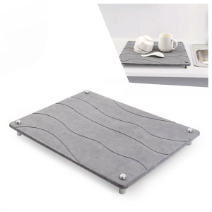stone dish drying mat – ultra absorbent & fast drying